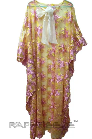 Bone Cream Caftan Maxi Dress