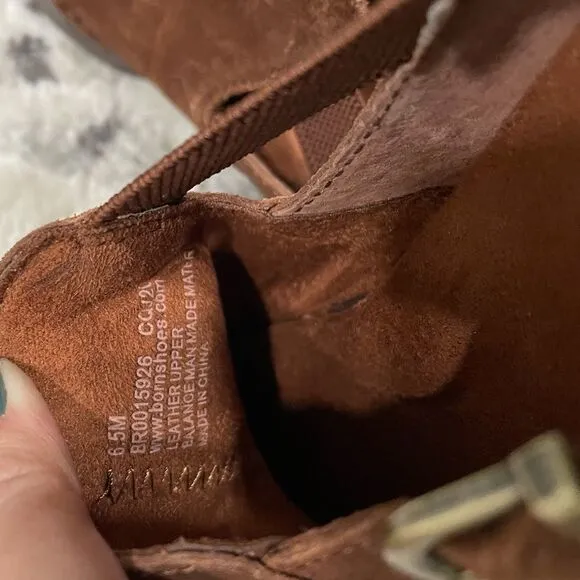 BORN Nolina Rust Leather NWOB Bootie