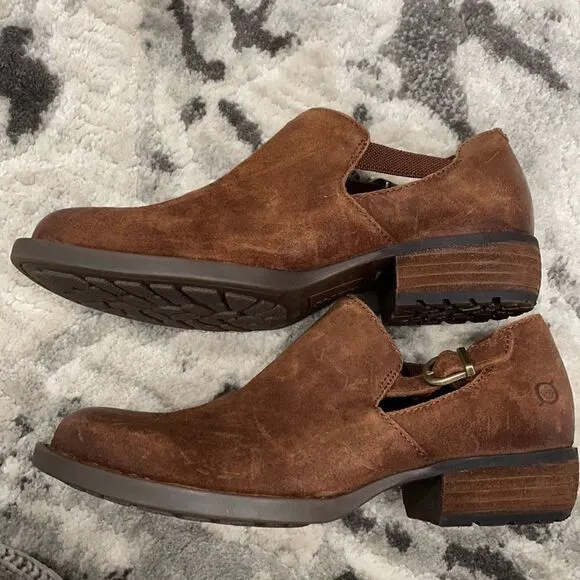 BORN Nolina Rust Leather NWOB Bootie