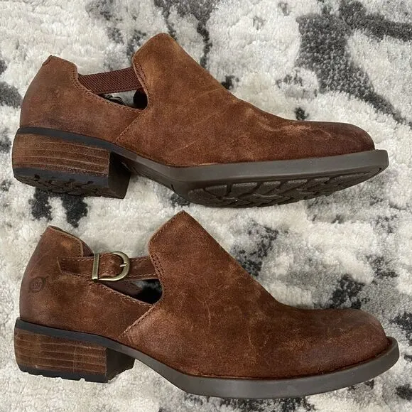 BORN Nolina Rust Leather NWOB Bootie