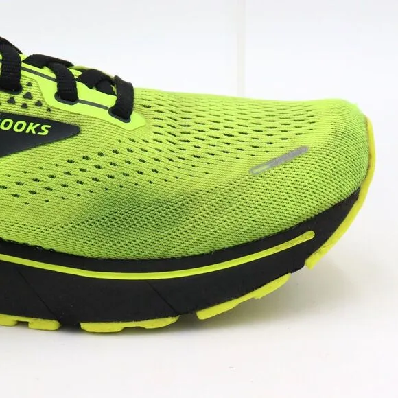 Brooks Ghost 14 Mens Size 12D US Nightlife Neon Green Running Shoes Sneakers