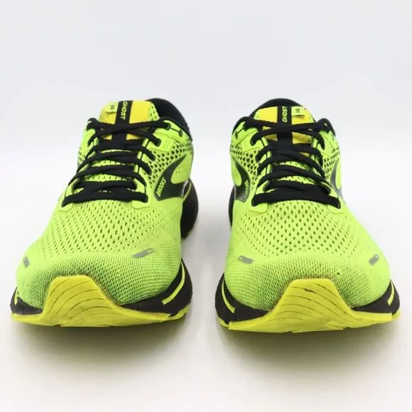 Brooks Ghost 14 Mens Size 12D US Nightlife Neon Green Running Shoes Sneakers