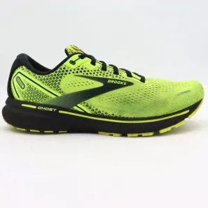 Brooks Ghost 14 Mens Size 12D US Nightlife Neon Green Running Shoes Sneakers