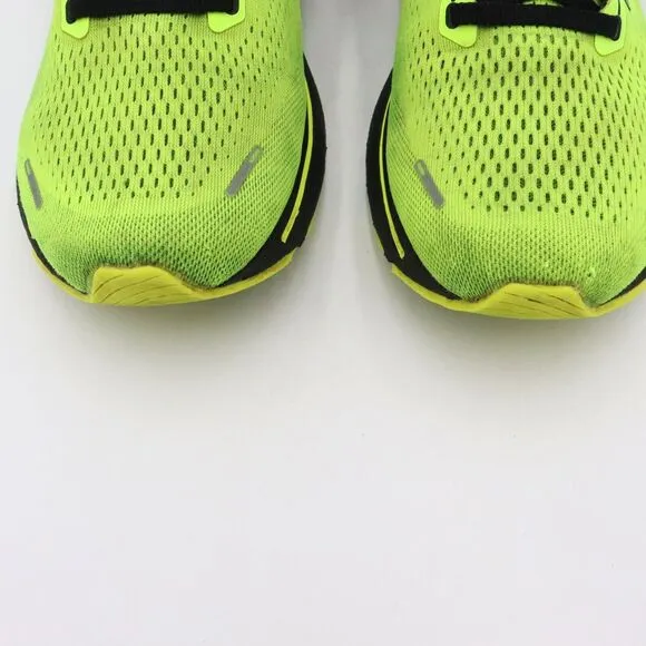 Brooks Ghost 14 Mens Size 12D US Nightlife Neon Green Running Shoes Sneakers