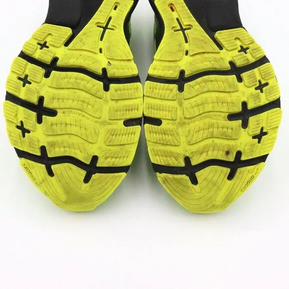 Brooks Ghost 14 Mens Size 12D US Nightlife Neon Green Running Shoes Sneakers