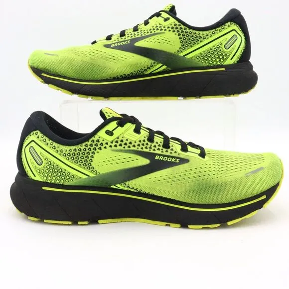 Brooks Ghost 14 Mens Size 12D US Nightlife Neon Green Running Shoes Sneakers