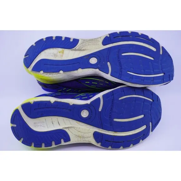 Brooks Glycerin 20 Mens 9.5 D Shoes Blue Yellow Running Walking Gym Sneaker