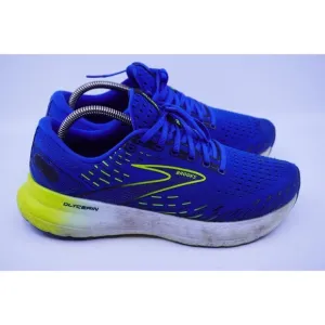 Brooks Glycerin 20 Mens 9.5 D Shoes Blue Yellow Running Walking Gym Sneaker