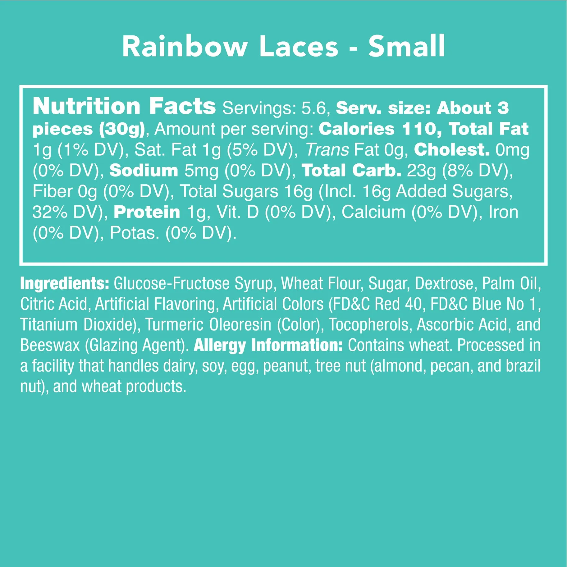 Candy Club Rainbow Laces