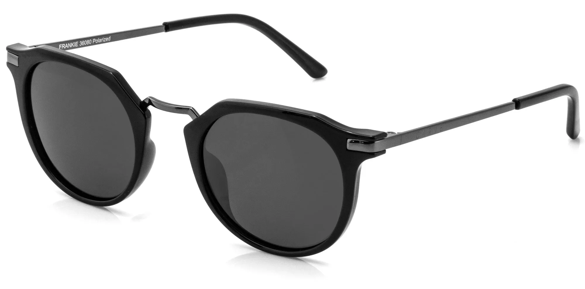 Carve Frankie Sunglass - Gloss Black Dark Grey Polarised