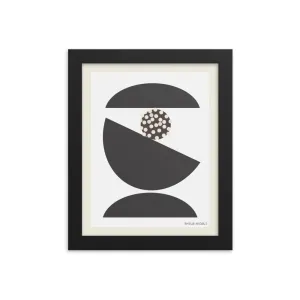 Charcoal Tilt Framed Print by Shelbi Nicole