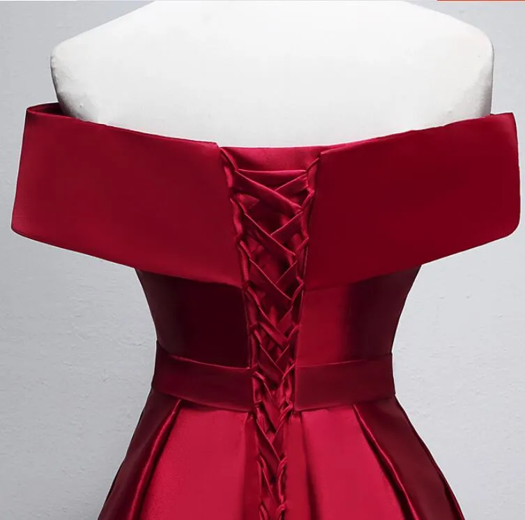 Charming Satin Sweetheart A-line Wedding Party Dress, Cute Prom Dress