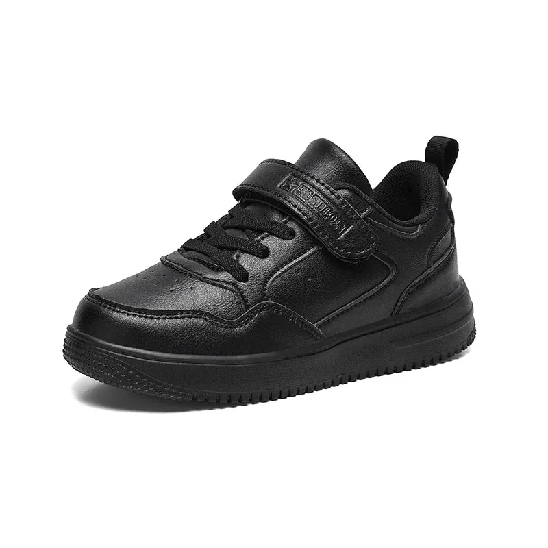 Children Sneaker Boys Shoes Leather Flat Kids Black White Shoes for Girl Lightweight Sports Tennis Boy Sneaker