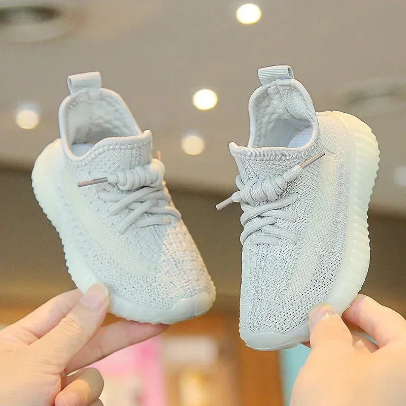 Children's sneakers Lightweight Children Boys Girls Casual Shoes Soft Bottom Breathable Boys Girls kids Sports Student running