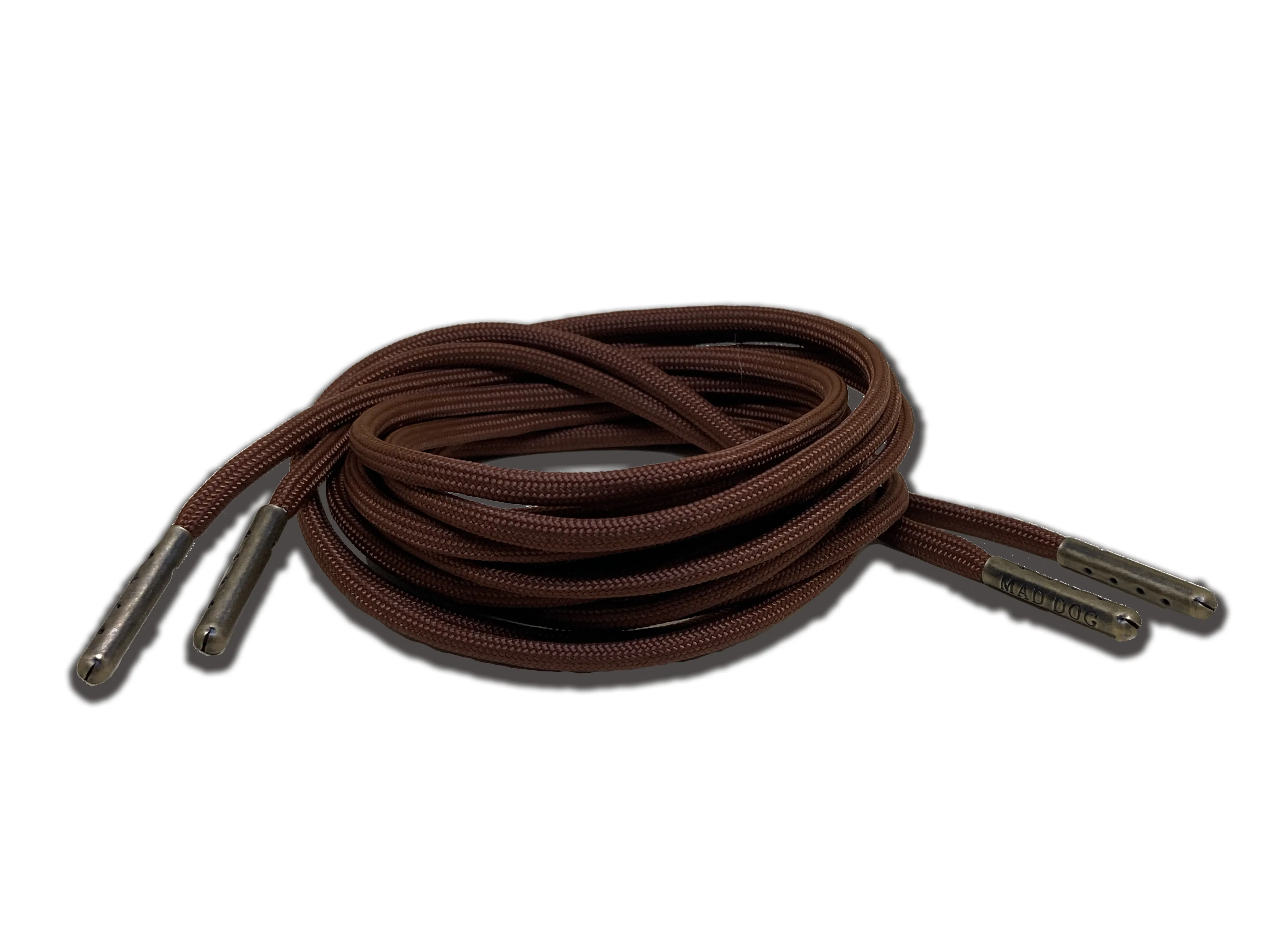 Chocolate Boot Laces 550 Paracord Steel Tip