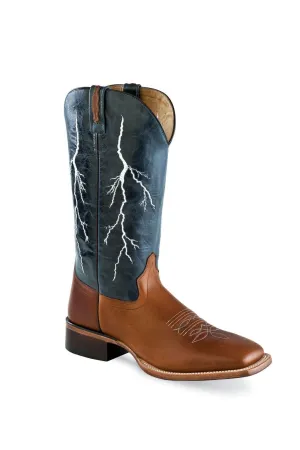 CLBSC1828-9 Cowboy Boot CHILD Navy Lighting/Brown