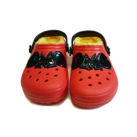 CROCS Classic Disney Mickey Mouse Lined Clog Lightweight Slip On Shoes Big Kid 5
