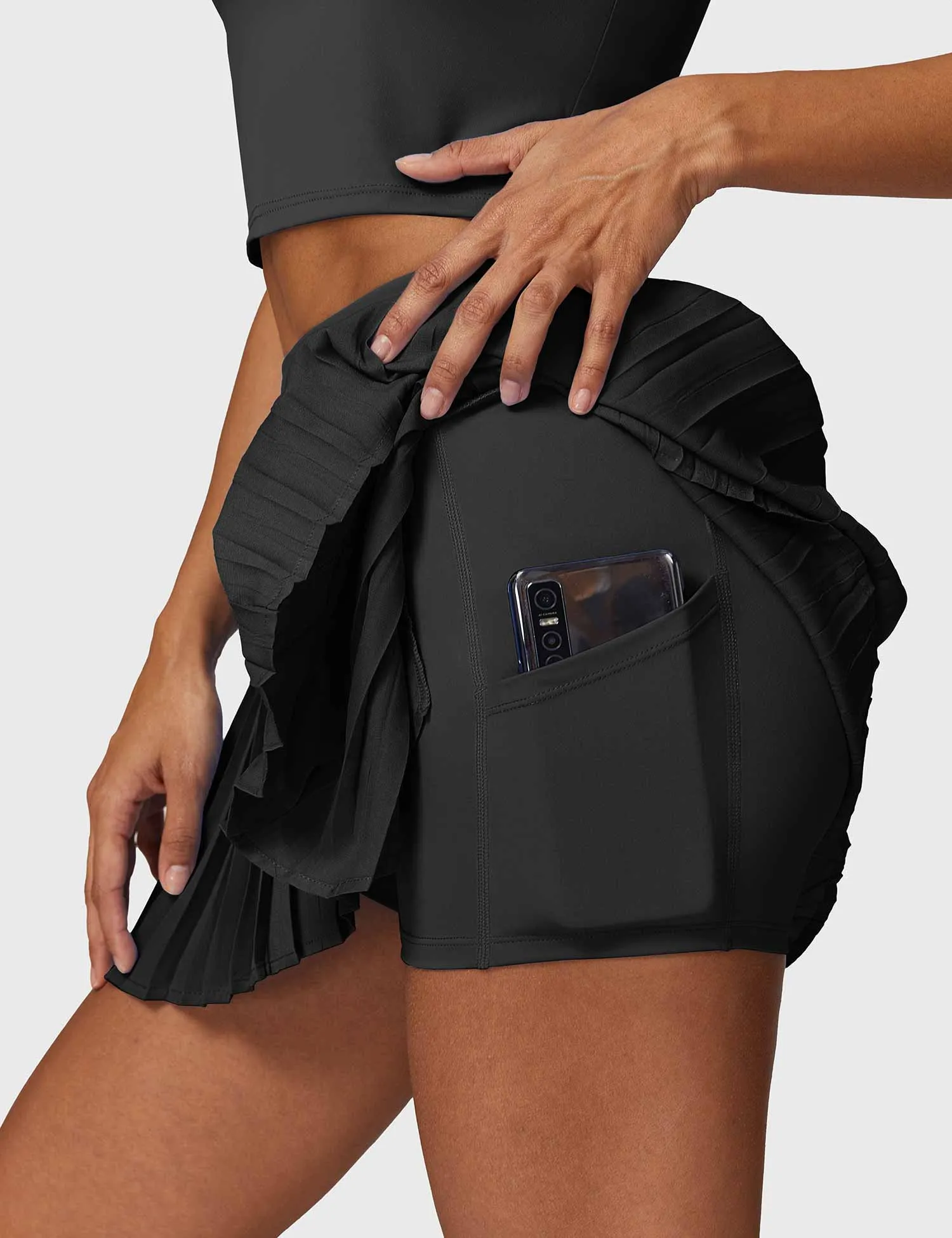 Crop Top Tennis Skirt Sets