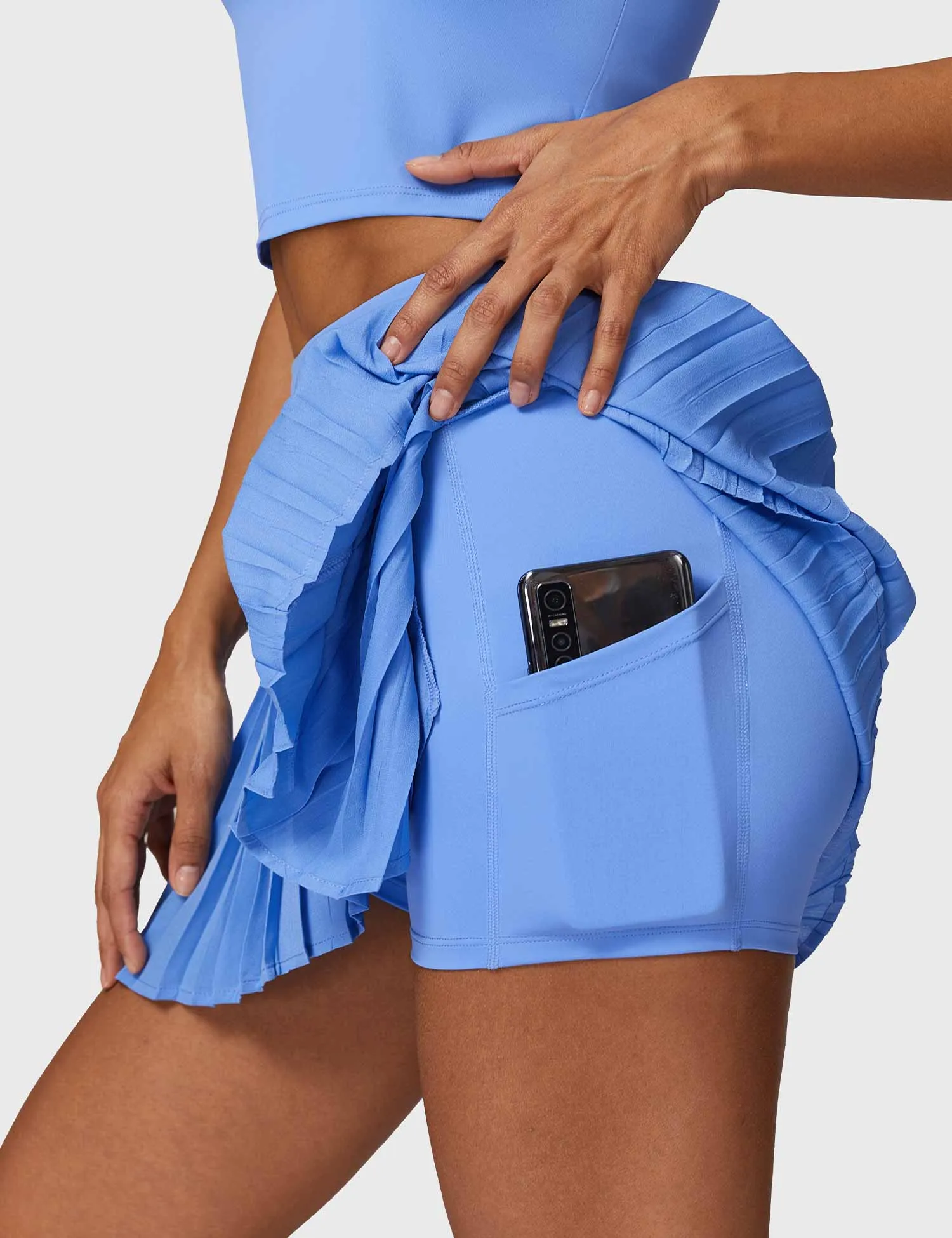 Crop Top Tennis Skirt Sets