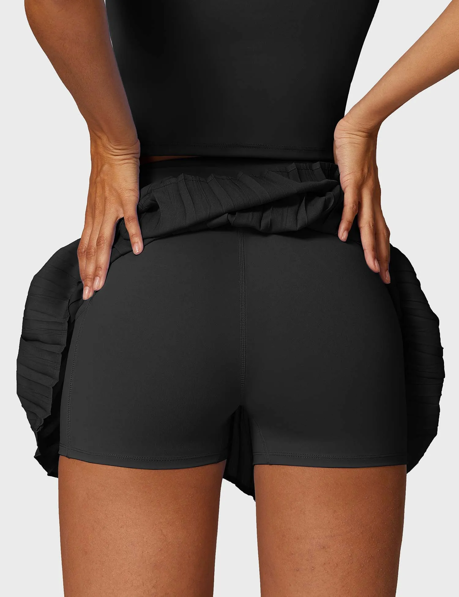 Crop Top Tennis Skirt Sets