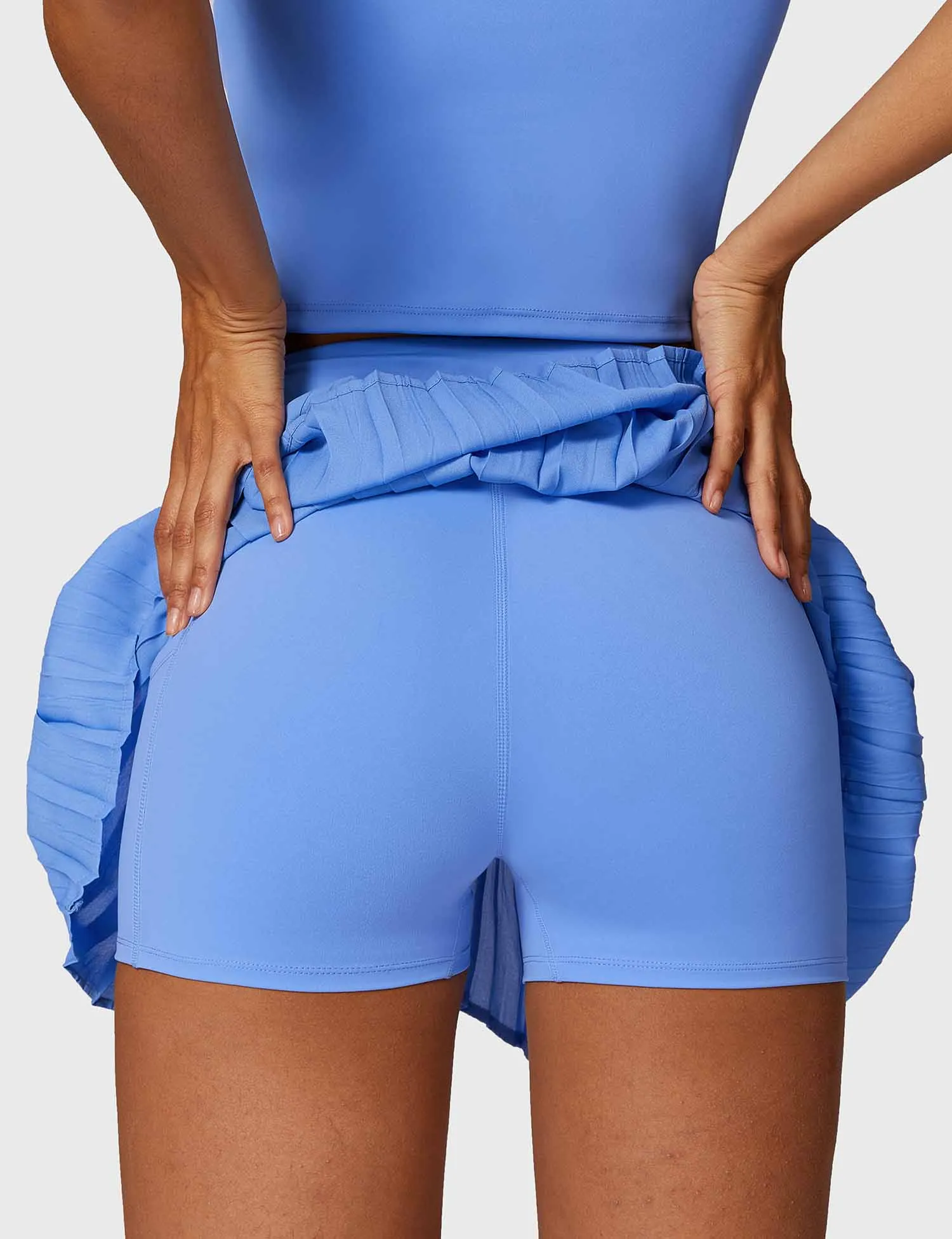 Crop Top Tennis Skirt Sets