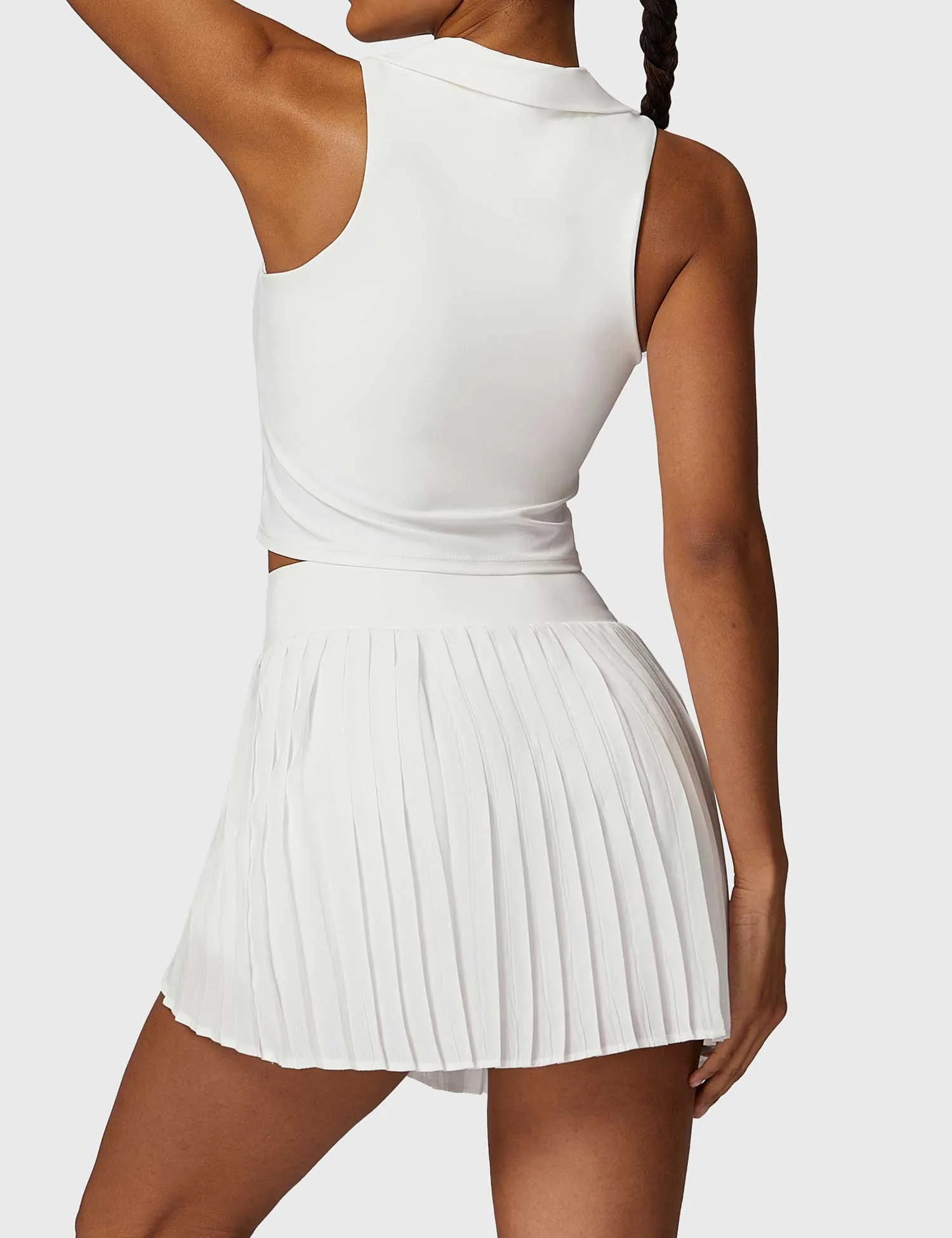 Crop Top Tennis Skirt Sets