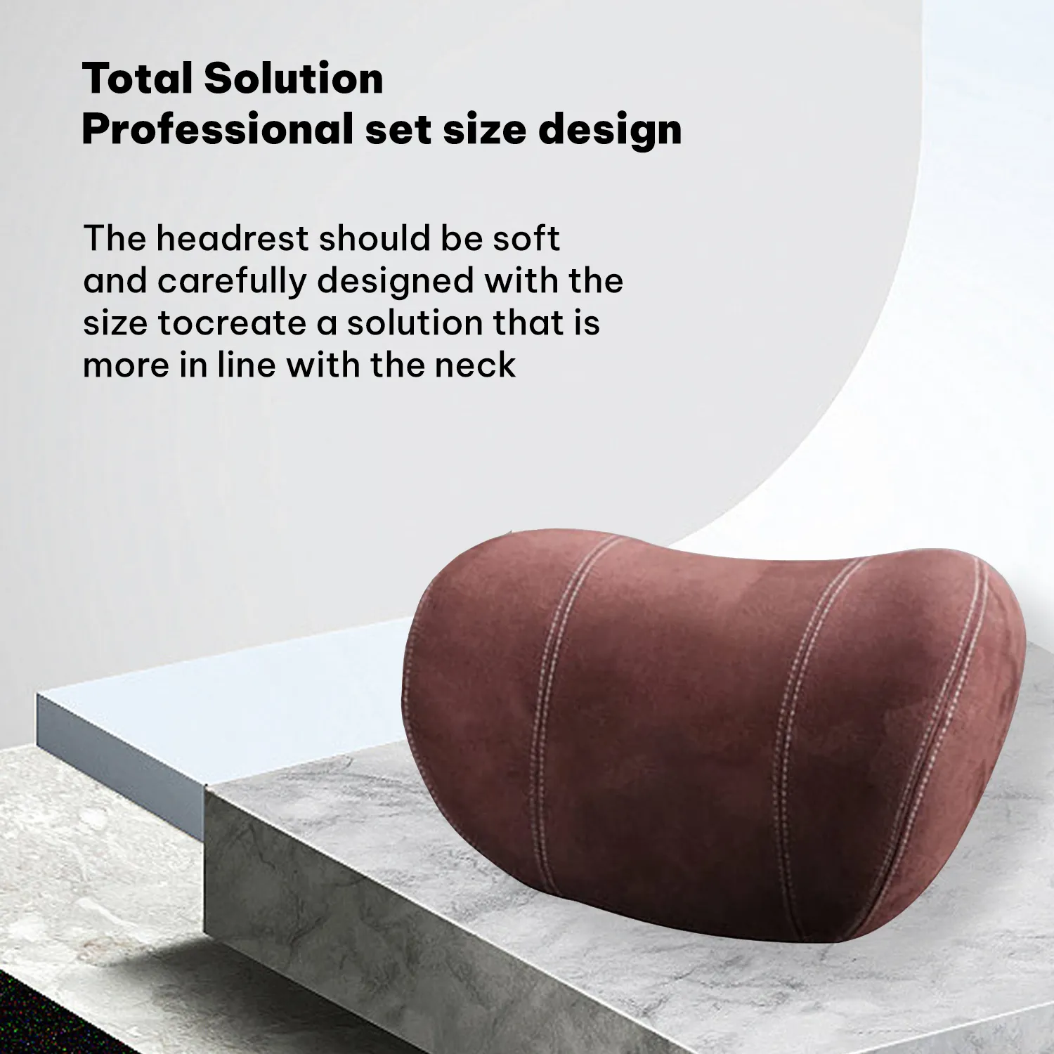 Custom Text For Car Headrest (2 PCS), Compatible with All Cars, 2023 Update Version Premium Memory Foam Car Neck Pillow FM15985