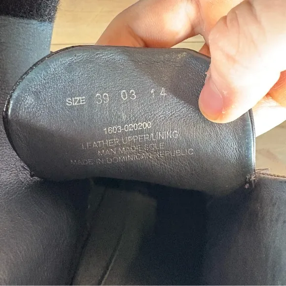 dansko romy womens size 39 shoes black leather slip on wedge ankle boots