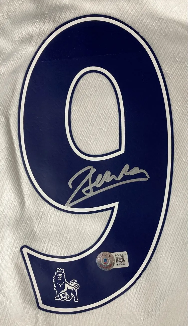Dimitar Berbatov Signed Tottenham Hotspur Soccer Jersey BAS
