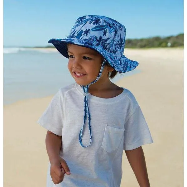 Dozer Reversible Bucket Hat - Wave Break Blue