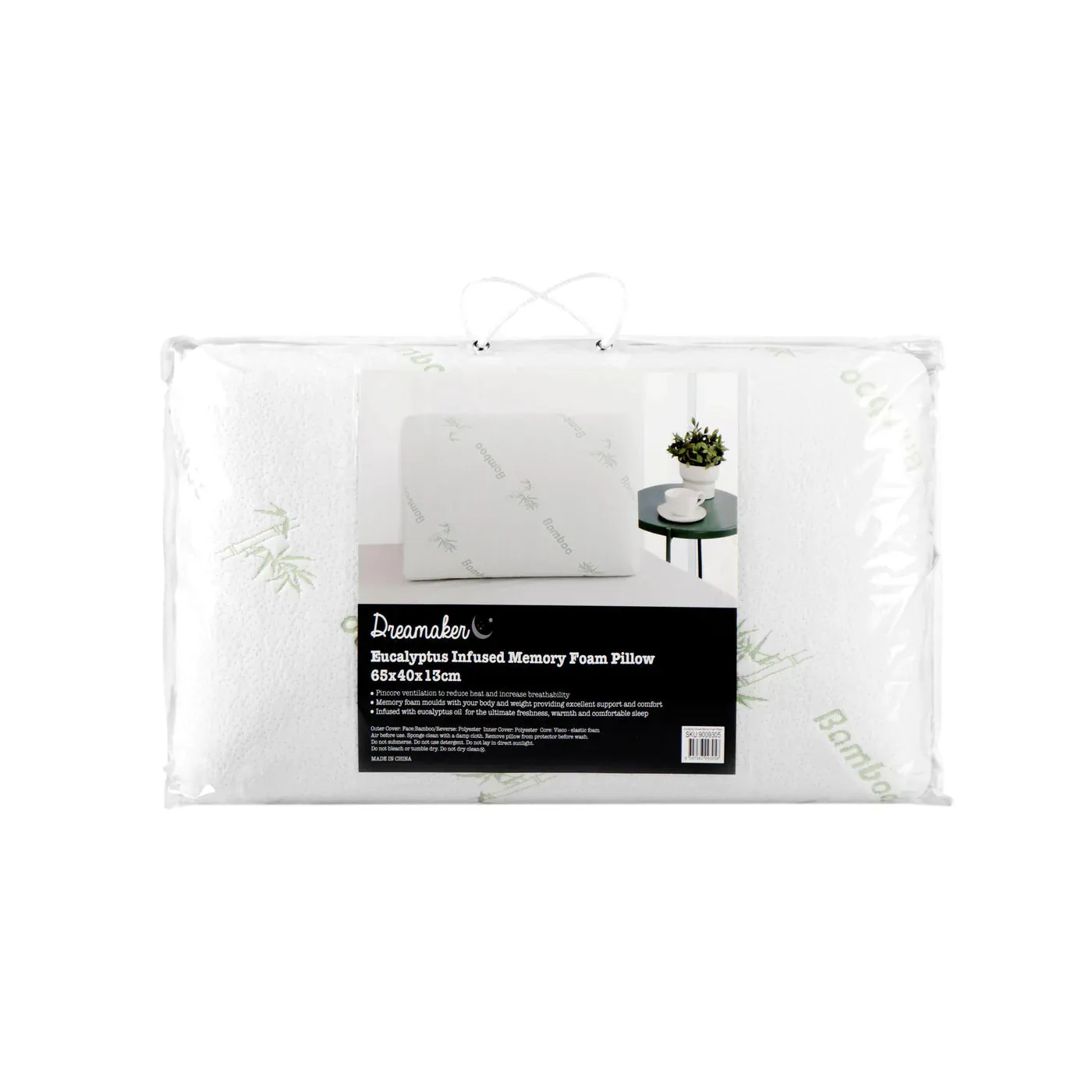 Dreamaker Memory Foam Pillow Eucalyptus Infused