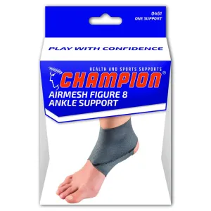 EA/1 AIRMESH FIGURE 8 ANKLE SUPPORT CHARCOAL X-LARGE