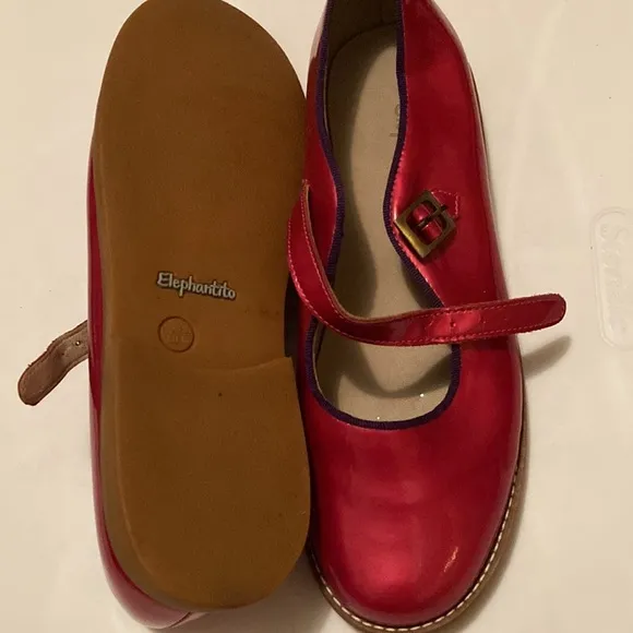 Elephantito Girl’s Patent Leather Maryjane Shoes