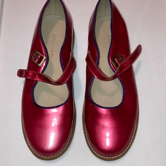 Elephantito Girl’s Patent Leather Maryjane Shoes