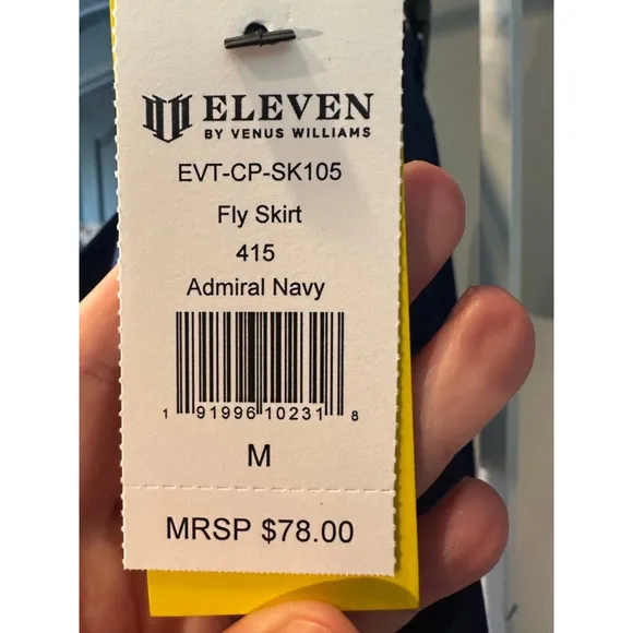 Eleven by Venus Williams Fly Skirt Size M Navy