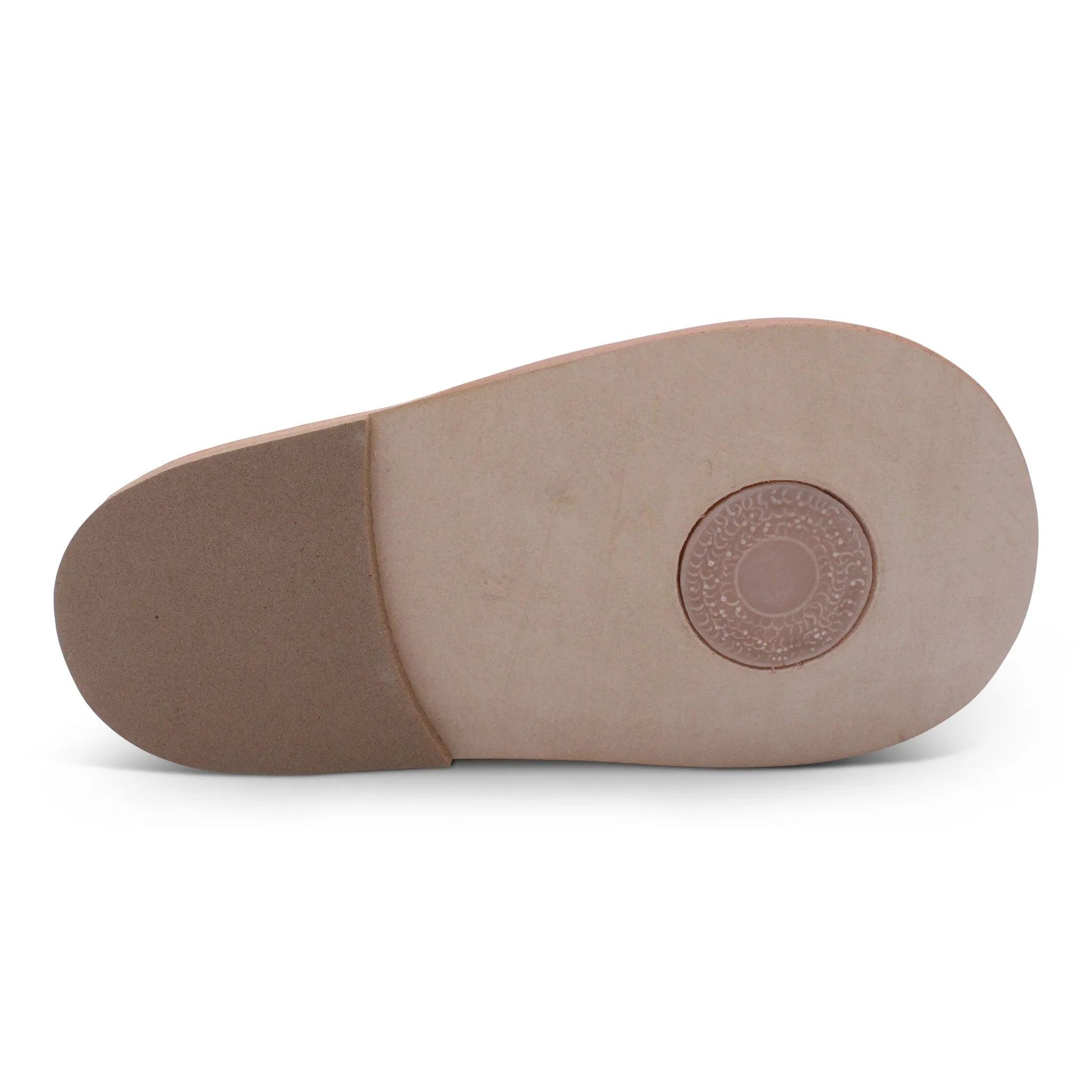'Ella' Girls White Leather Bar Shoes