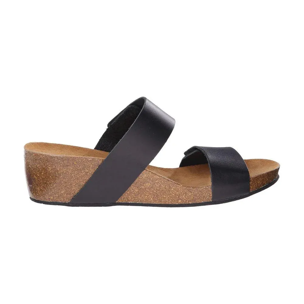 Eric Michael by Laurevan Women's Liat Wedge Sandal - Black