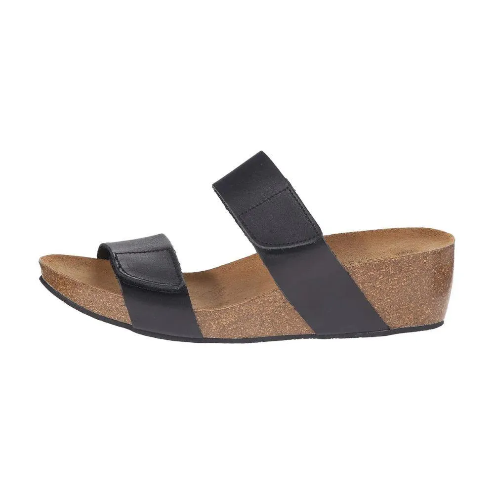 Eric Michael by Laurevan Women's Liat Wedge Sandal - Black