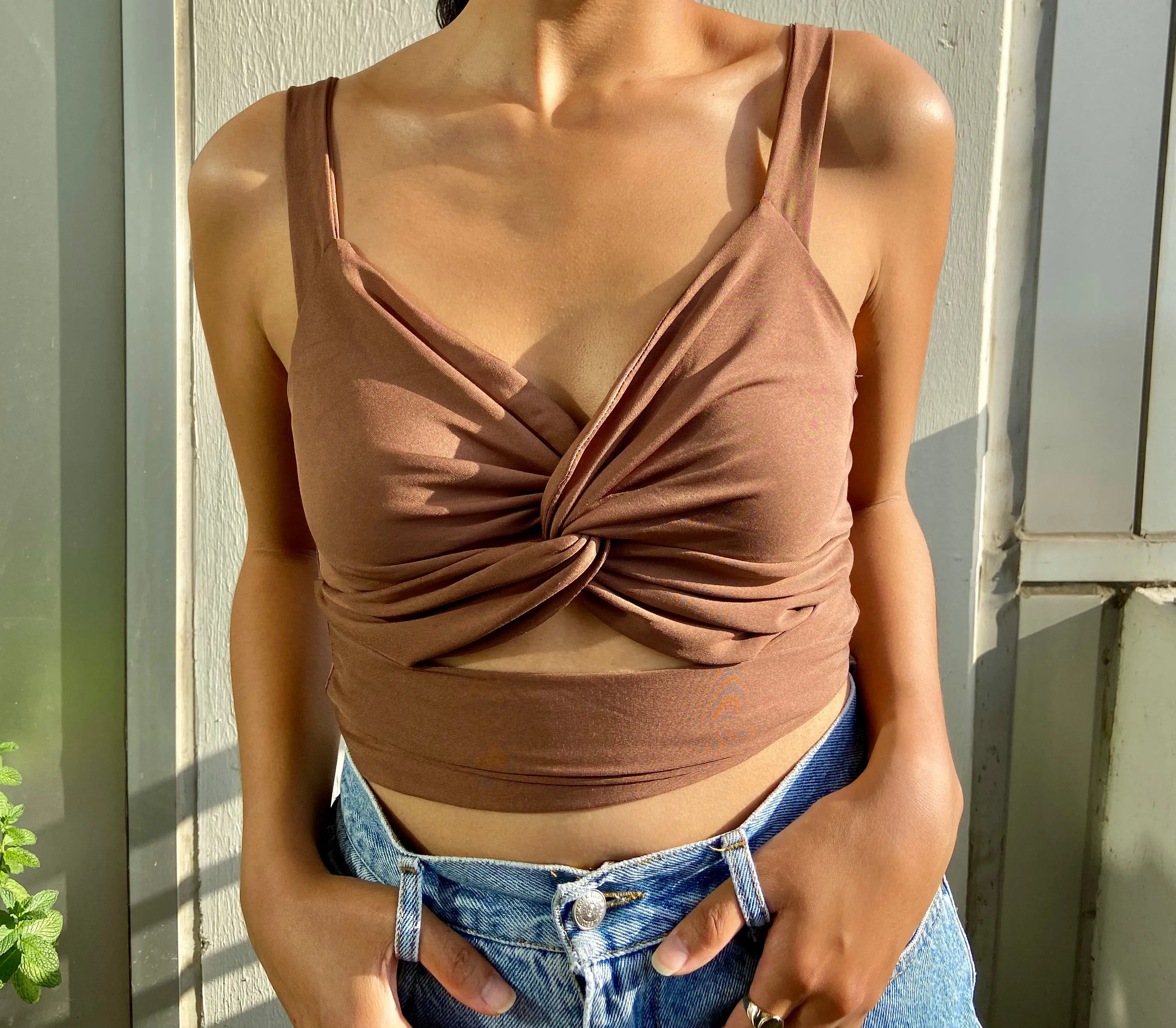 Espresso Crossover Top