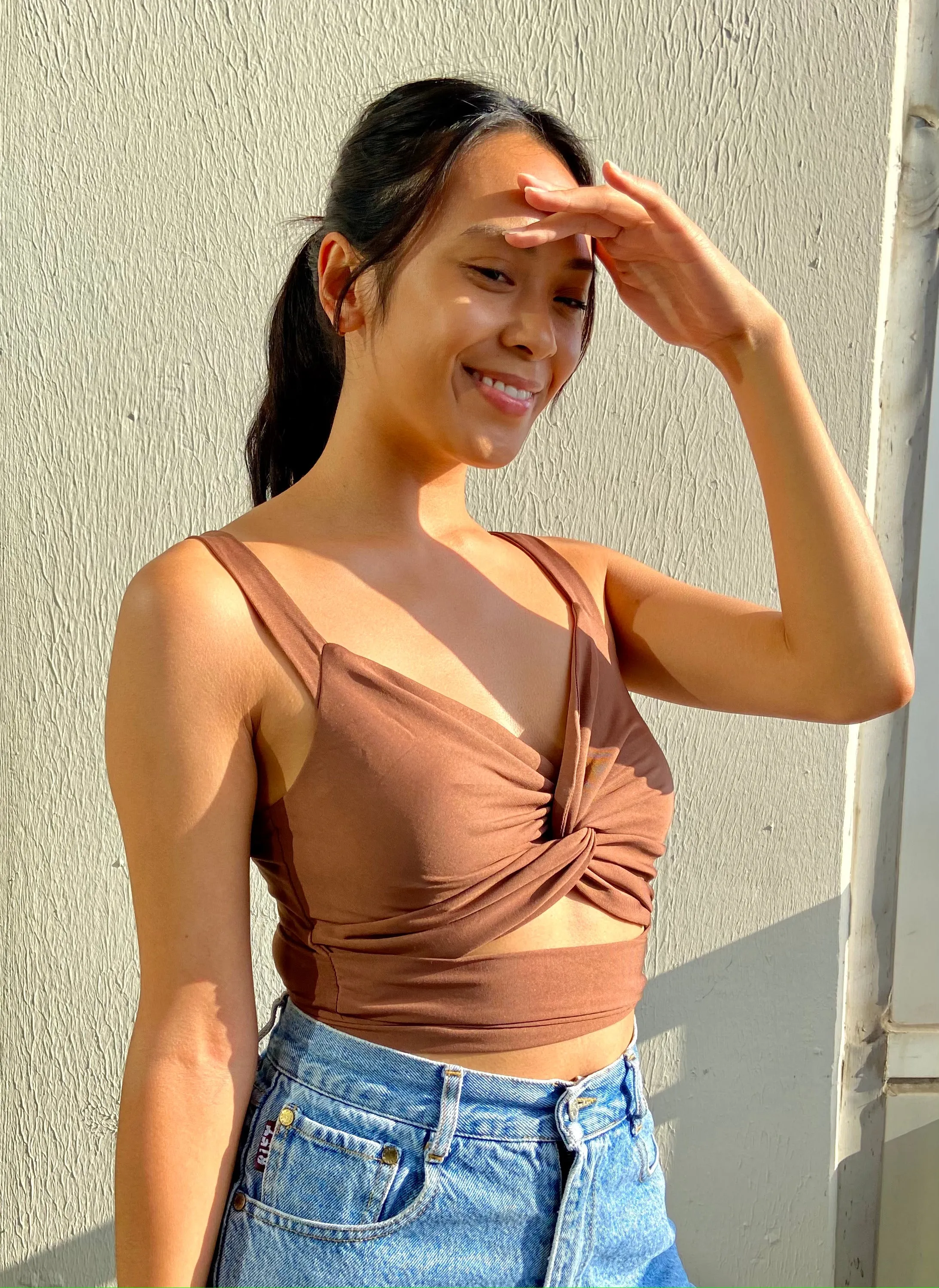 Espresso Crossover Top