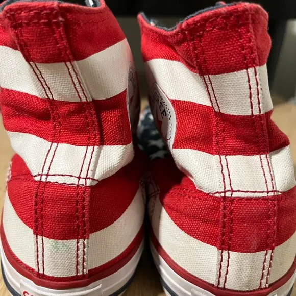 EUC CTAS EASY SLIP (YOUTH/JUNIOR) &quot;OLD GLORY&quot; ( Jr. 5) Converse ☆
