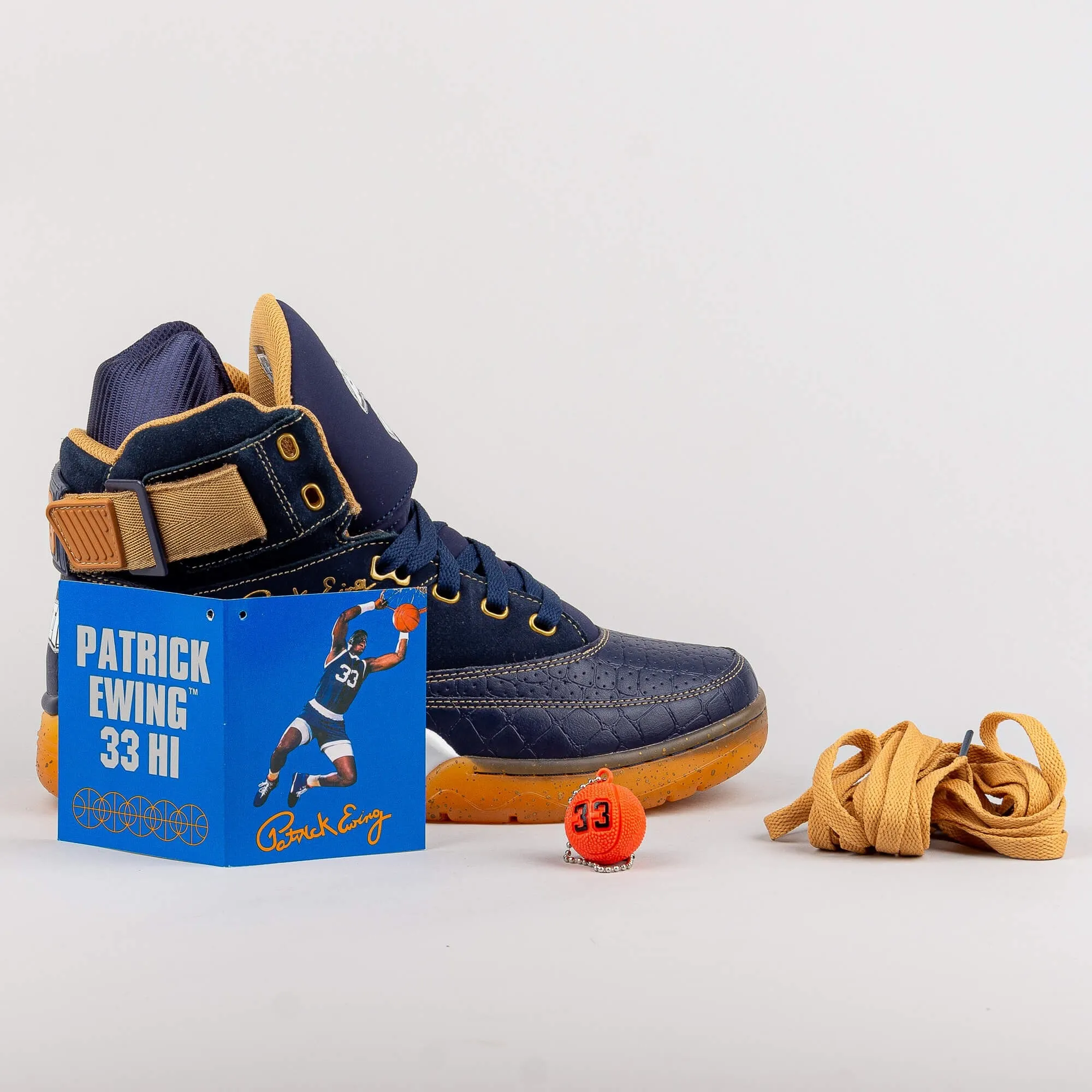Ewing Athletics 33 HI x Where Brooklyn At navy/gold