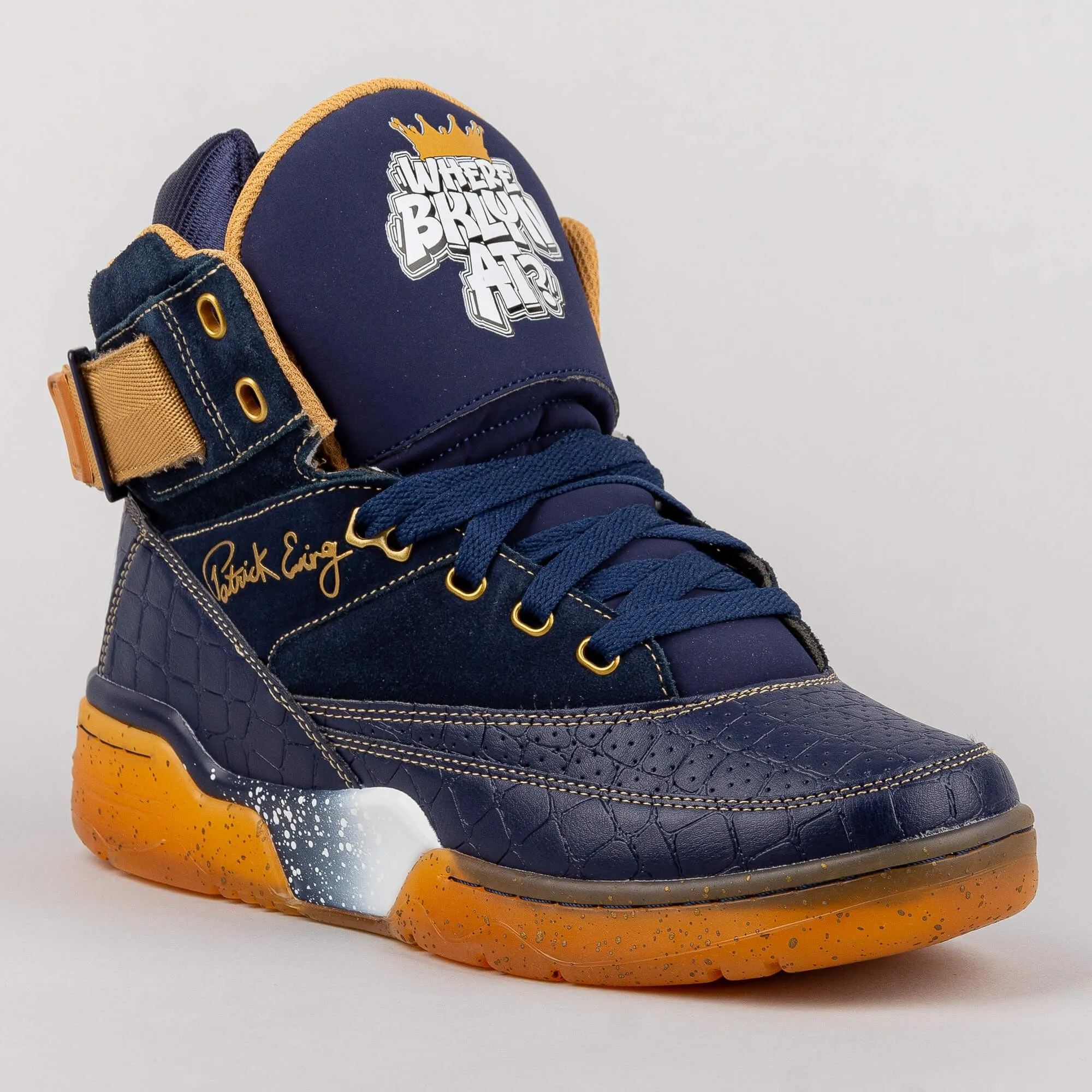 Ewing Athletics 33 HI x Where Brooklyn At navy/gold