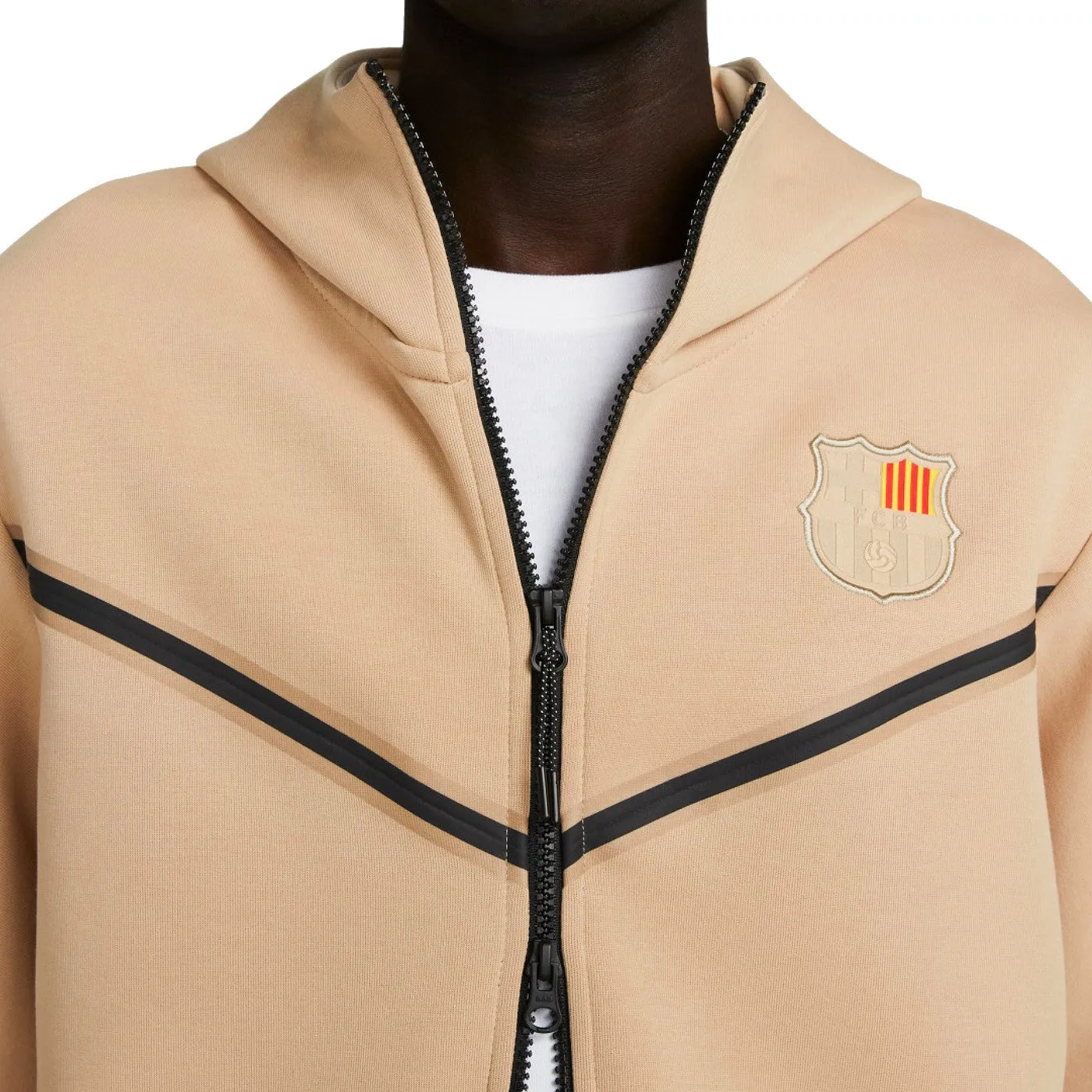 FC Barcelona Tech Fleece gold/navy presentation tracksuit 2023 - Nike