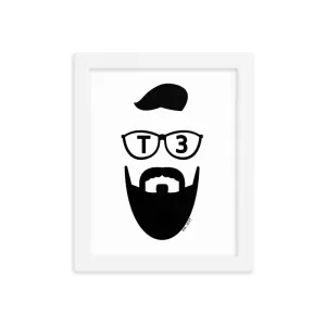Fear The Beard T3 Framed Print