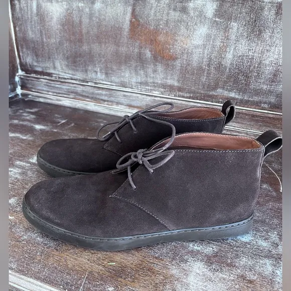 FitFlop Suede Leather Mens Lace Up Chukka Boot Brown Size 10