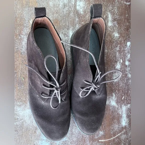 FitFlop Suede Leather Mens Lace Up Chukka Boot Brown Size 10