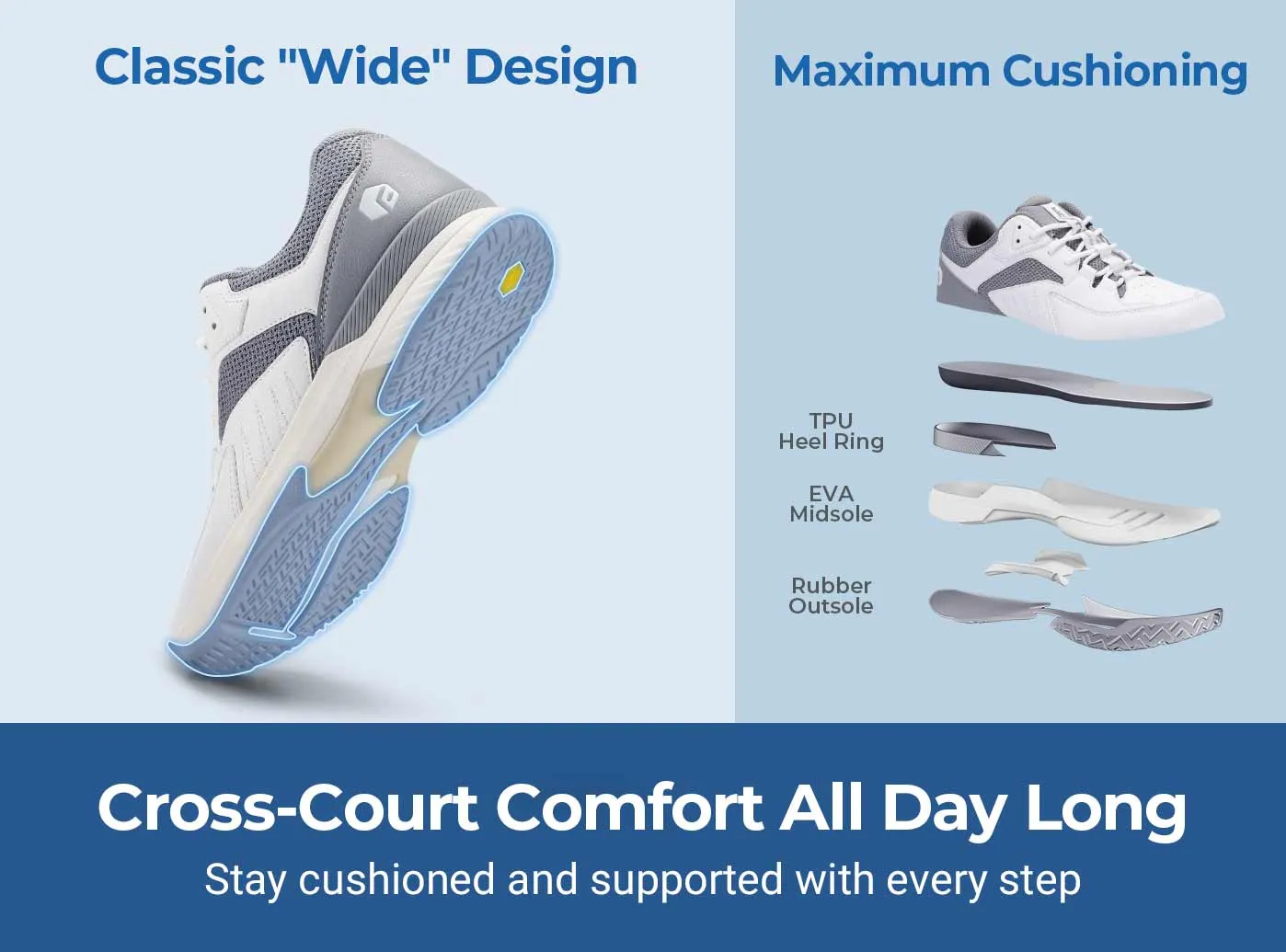 FitVille Men's Court Tennis Amadeus V1