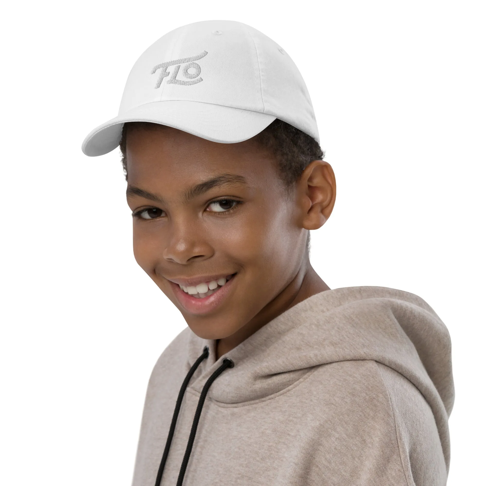 FLO Youth Baseball Cap (White)