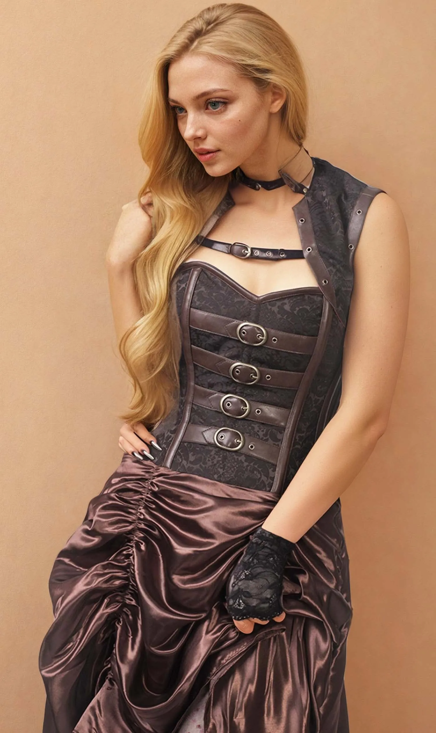 Floriano Overbust Steampunk Corset Dress